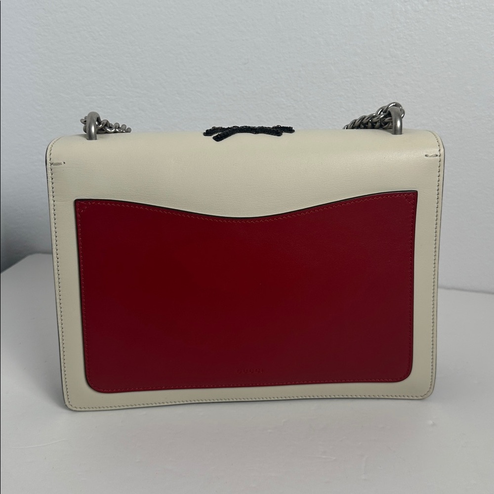 💯Authentic Gucci Dionysus Bee Embellished Leather Chain Shoulder Bag🍀 - Picture 12 of 17